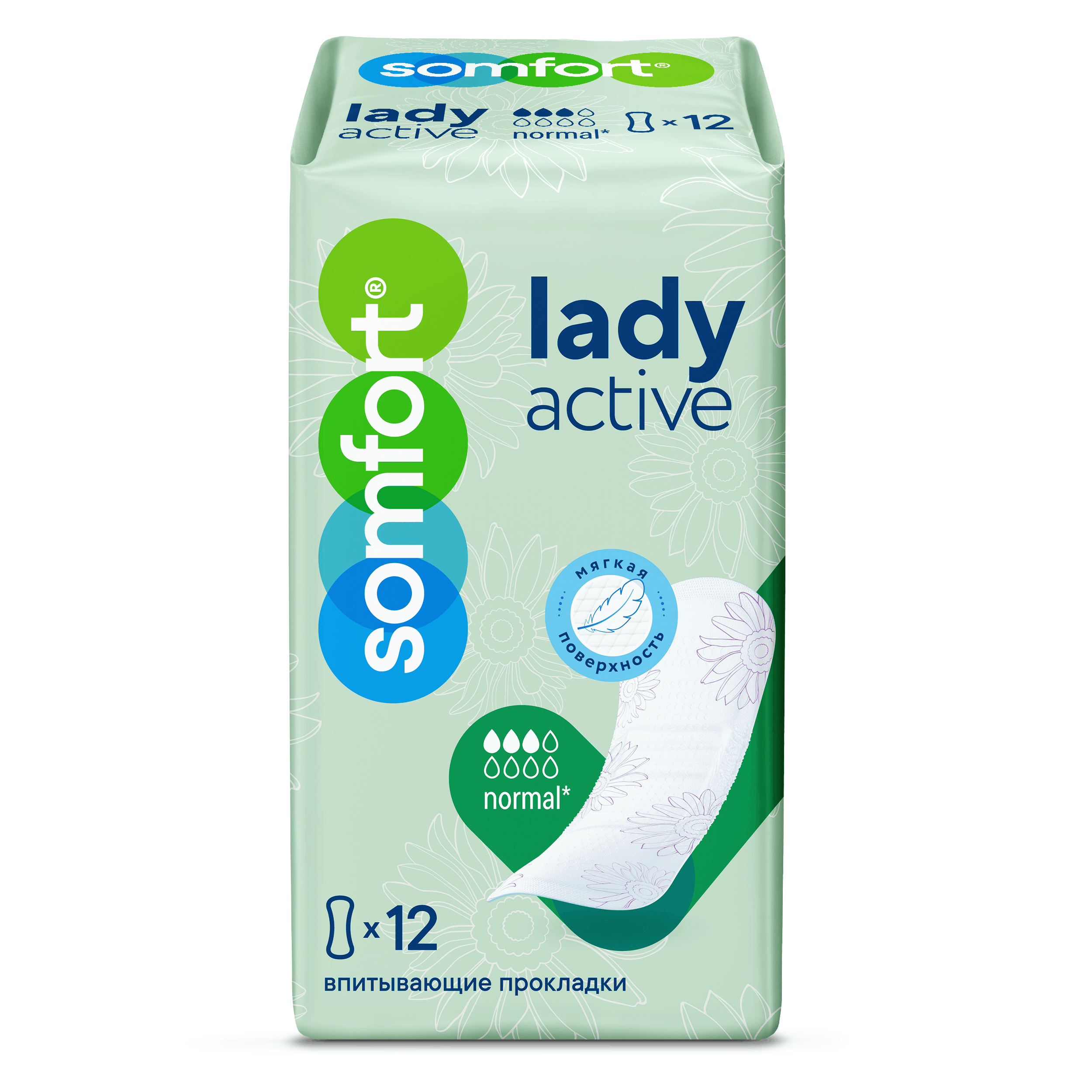 Прокладки Somfort Lady Active Normal 12 шт.
